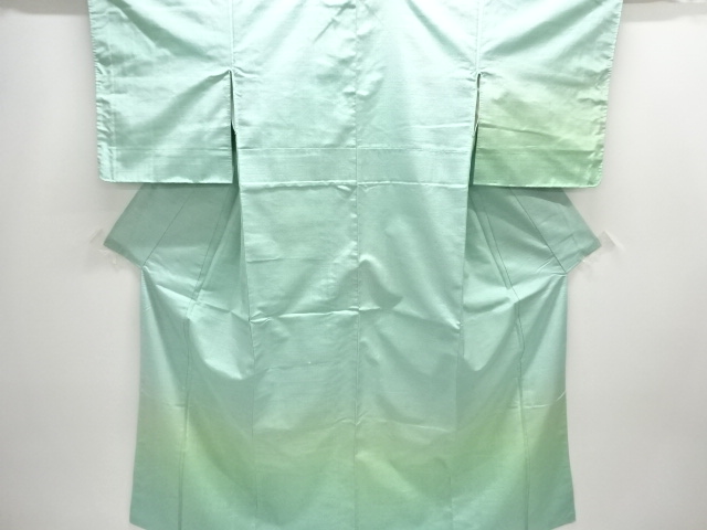 Visiting gown of hand-woven SILK pongee with woven haze pattern